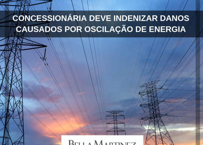 Concessionária deve indenizar danos causados por oscilação de energia